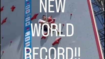 Spiderman Indonesia Kembali Pecahkan Rekor Dunia Panjat Tebing