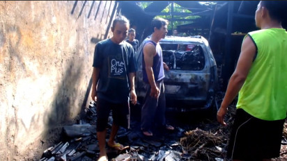 Memasak di Dalam Garasi, Mobil Warga Gunung Kidul Terbakar