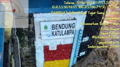 Tinggi Muka Air Bendung Katulampa Bogor Siaga 2 Banjir Jakarta