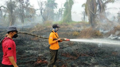 BPBD: Pemadaman Karhutla di Nagan Raya Aceh Terkendala Sumber Air