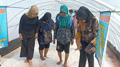 Wisata Terapi Garam di Pantai Jetis Purworejo, Berkhasiat untuk Kesehatan