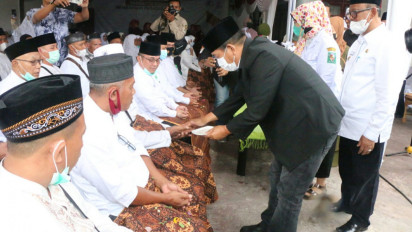 Sebelum Berangkat ke Tanah Suci, 65 Jamaah Calon Haji asal Simalungun Ditepungtawari