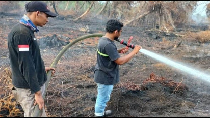 BPBD Catat Luas Kebakaran Lahan Gambut di Nagan Raya Aceh Capai 26 Hektare