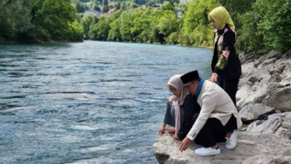 Sebelum Pulang, Ridwan Kamil Ucapkan Perpisahan dan Shalat Ghaib di Sungai Aare
