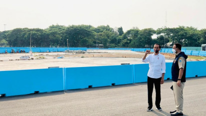 Presiden Jokowi Hari Ini Nonton Balapan Mobil Listrik Formula E di Ancol