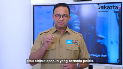 Pesan Keras Gubernur DKI Anies Baswedan Pada Penonton Formula E: Jangan Ada Atribut Politis