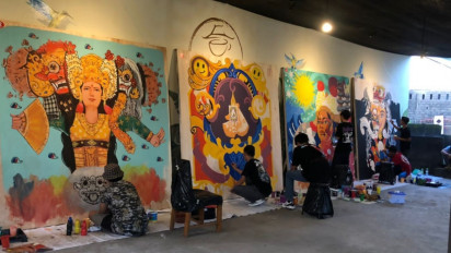 Puluhan Seniman Ikuti Kontes Mural In Bali, Tandai Bangkitnya Pariwisata Pulau Dewata