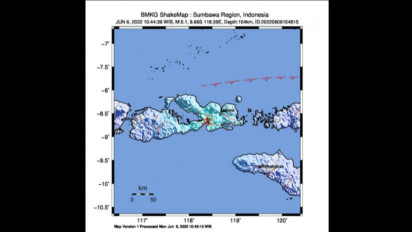 Akibat Aduksi, Gempa Magnitudo 5,0 NTB Berlokasi Di Darat