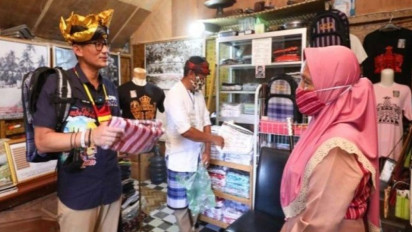 Seorang Disabilitas Gerakan Ekonomi UMKM di Desa Wisata, Akhirnya bertemu dengan Sandiaga Uno