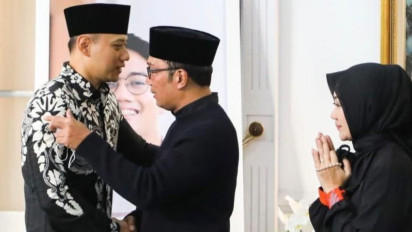 AHY Bertakziah ke Kediaman Ridwan Kamil dan Doakan Eril Husnul Khatimah