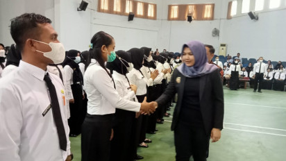 Ratusan Tenaga Honorer di Madina Diangkat Menjadi P3K