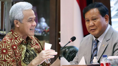 Survei Poltracking, Elektabilitas Ganjar Pranowo Kalahkan Prabowo Subianto