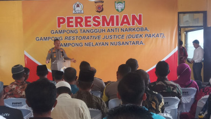 Cegah Pasokan Narkoba Jalur Laut, Polres Aceh Barat Bangun Desa Nelayan Tangguh