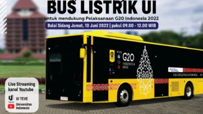 UI Siapkan Bus Listrik untuk Penyelenggaraan Pertemuan G20