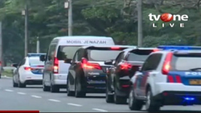 Rombongan Mobil Jenazah Eril dalam Perjalanan Menuju Gedung Pakuan Bandung