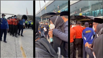 Atalia Praratya Berbusana Hitam Sambut Jenazah Eril, Tak Kuasa Menahan Tangis Dirangkul Ridwan Kamil