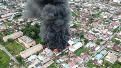 Kerugian Akibat Kebakaran Gudang di Kotim Ditaksir Mencapai Rp. 5 Milyar