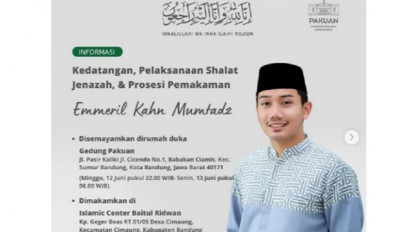 Iring-Iringan Mobil Jenazah Eril akan Melewati Ruas Jalan Ini, keluarga: Mohon Maaf Jika Menimbulkan Kemacetan