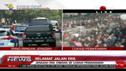 Isak Tangis dan Lantunan Sholawat Ribuan Warga Iringi Keberangkatan Jenazah Eril Ke Pemakaman