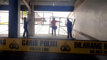 Polisi Olah TKP Ricuh Konser Musik di Seven Sky Lippo Plaza Yogyakarta