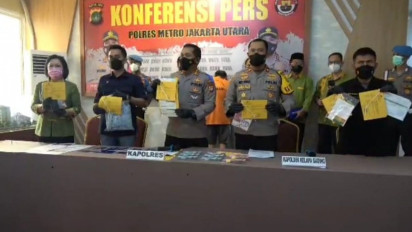 Polres Jakut dan Polsek Kelapa Gading Tangkap Penipu Money Charger