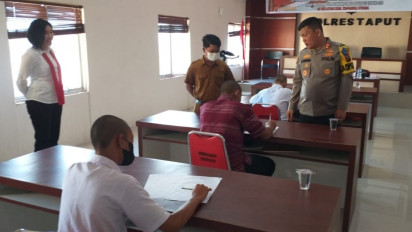 4 Pelajar dari 10 Tersangka Persetubuhan di Taput, Ikuti Ujian Kenaikan Kelas di Kantor Polisi