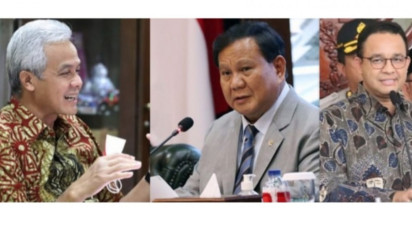 Survei: Elektabilitas Ganjar Pranowo Meningkat, Unggul dari Prabowo Subianto dan Anies Baswedan