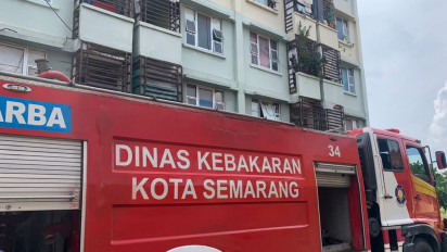 Diduga Korsleting, Kebakaran Terjadi di Rusunawa Kaligawe Semarang