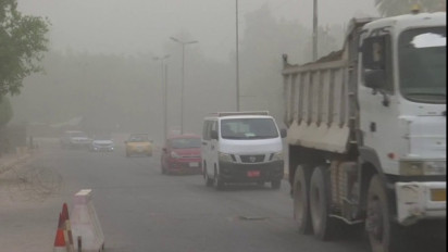Badai Pasir Terjang Wilayah Baghdad Irak, Sejumlah Warga Dilarikan ke Rumah Sakit Karena Kesulitan Bernafas