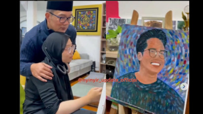 Zara Bagikan Video Begini Momen Saat Melukis Potret Kakak Tercintanya Eril : Terima Kasih Telah Menjadi Kakak Terbaik di Dunia