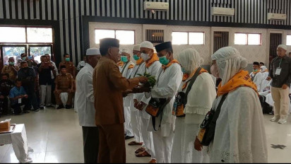 Sebanyak 57 Calon Jemaah Haji Dilepas Bupati Aceh Tenggara ke Tanah Suci