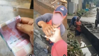 Prank Beri Uang Palsu Pada Pekerja Pembersih Gorong-Gorong, Pria Pembuat Konten Mendapat Kecaman Netizen