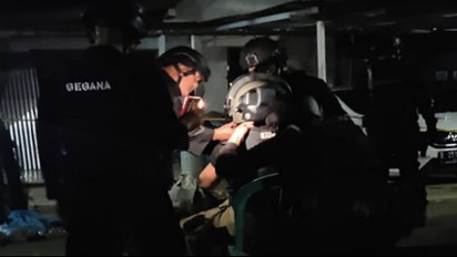 Tim Gegana Brimob Polda Jawa Tengah Temukan Bahan Peledak Saat Gelar Olah TKP di Lokasi Ledakan Banyumas