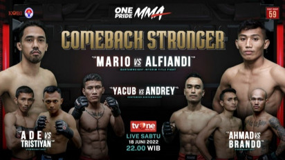Catat Tanggalnya! One Pride Fight Night 59 “Comeback Stronger” Akan Dihelat di Tennis Indoor Senayan
