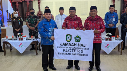 91 Orang CJH Asal Kotim Diberangkatkan menuju Embarkasi Banjarmasin