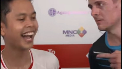 Kocak! Kalah dari Ginting, Vittinghus Malah Minta Ditraktir Indomie