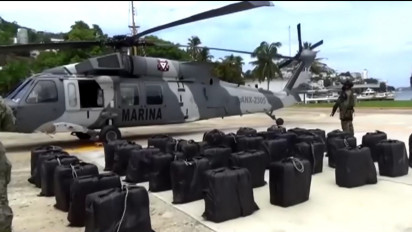 Angkatan Laut Meksiko Berhasil Sita Lebih Dari 1.300 Kilogram Kokain dari Dua Kapal Penyelundup di Negara Bagian Oaxaca
