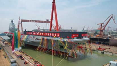 China Meluncurkan Kapal Induk Berteknologi Tinggi "Fujian"