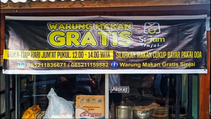 Di Sinjai ada Warung Makan Cuma Bayar Pakai Doa