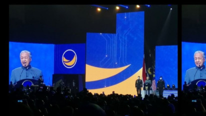 Hadir di Raker Nasdem, Mahathir Mohamad Puji Pemerintahan Jokowi