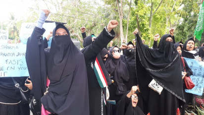 Kecam Penghinaan Nabi Muhammad, Ratusan Orang Unjuk Rasa Kantor Konjen India di Medan