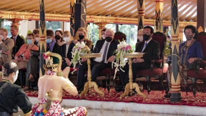 Berkunjung ke Yogyakarta, Presiden Jerman Dijamu Sri Sultan Hamengku Buwono X di Keraton
