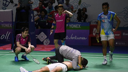 Salut untuk Pelatih Malaysia yang Peluk dan Tangisi Pebulutangkis Tuan Rumah yang Cedera di Indonesia Open 2022