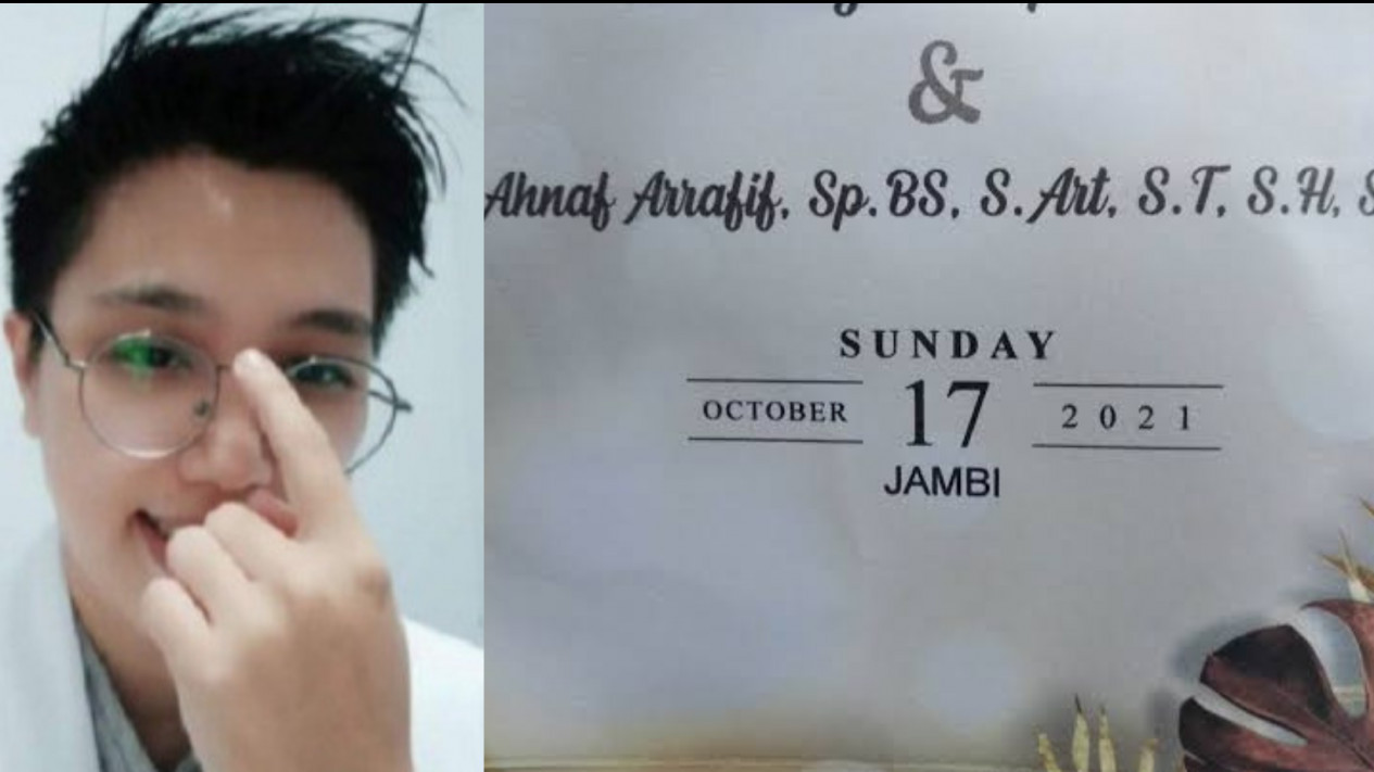 Usia 28 Tahun, Ahnaf Arrafif Ngaku Dokter Spesialis tapi Gelarnya Sarjana Teknik dan Hukum, Netizen: Dokter yang Ambil Spesialis Umurnya 30 Tahun Lebih
            - galeri foto
