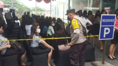 Antisipasi Membludak, Polsek Neglasari Amankan Proses Rekrutmen Pegawai AirAsia 