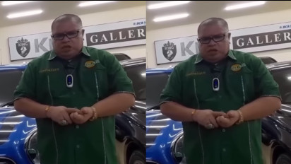 Tak Terima Dibilang Botak, Razman Arif Pengacara Medina Zein Labrak Uya Kuya, Netizen: Lah Kan Emang Botak