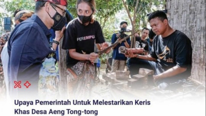 Keris asal Sumenep Madura Dipilih jadi Souvenir KTT G20, Buatnya Sakral Masing-masing Negara Cuma Dapat Satu