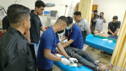 Dua Pria Dibusur OTK Saat Nongkrong Sambil Tenggak Miras