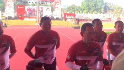 Gelar Fun Bike HUT Ke-76 Bhayangkara Kapolri Ajak Masyarakat Budayakan Bersepeda