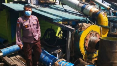 Polisi Buru Cukong Penambang Emas Ilegal di Alur Sungai Kapuas